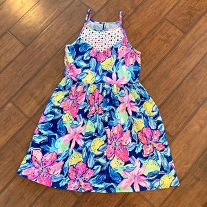 Lilly Pulitzer Floral Knit Girls Dress